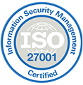 ISO 27001 Information Security Management certification seal