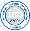 ISO 27001 Information Security Management certification seal
