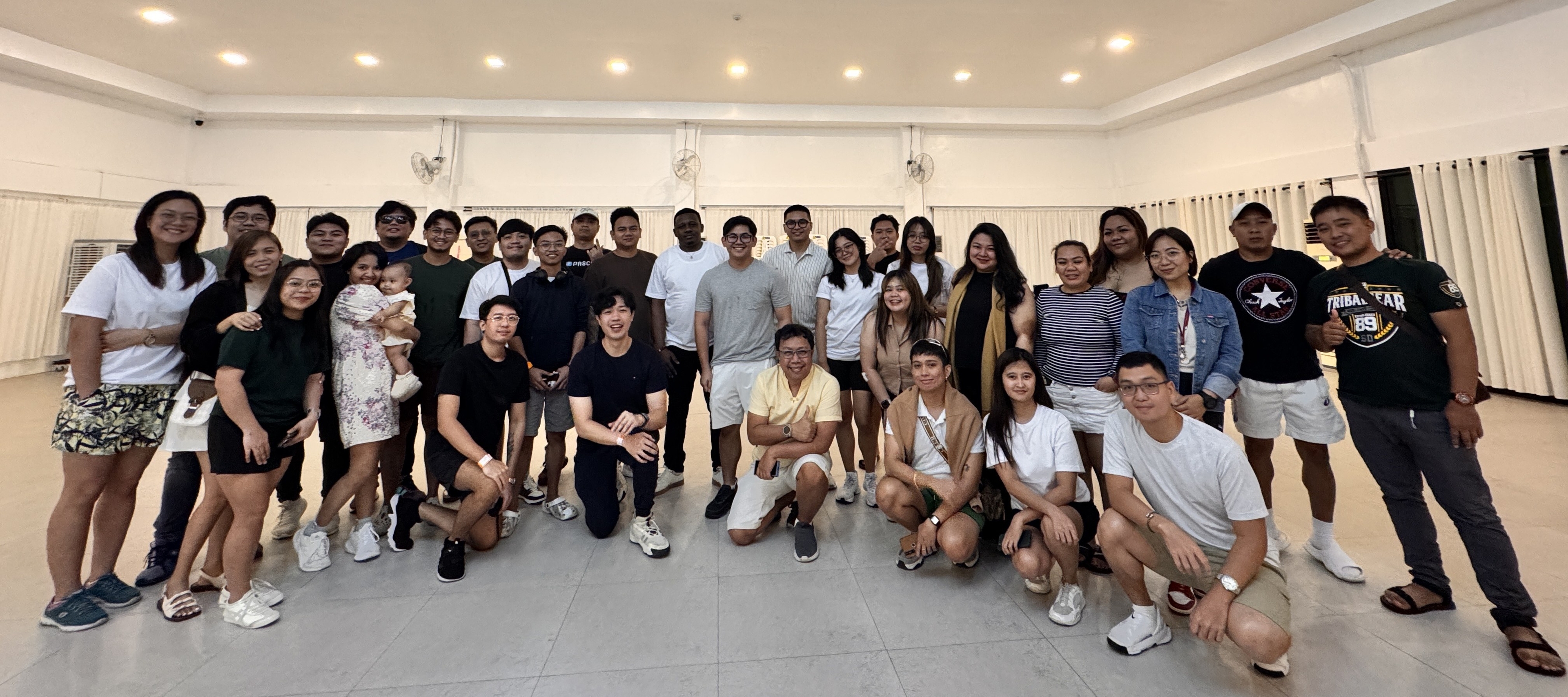 The Guerilla 360 team of over forty people gathered at the office